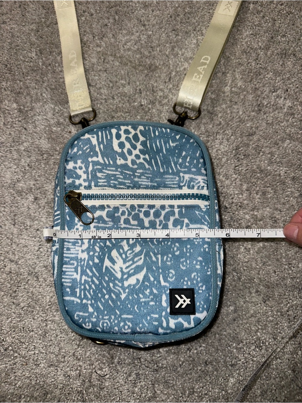 Thread - Blue Patterned Crossbody Bag - Picture 3 of 9